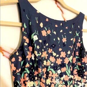 LOFT Fit and Flare Floral Dress